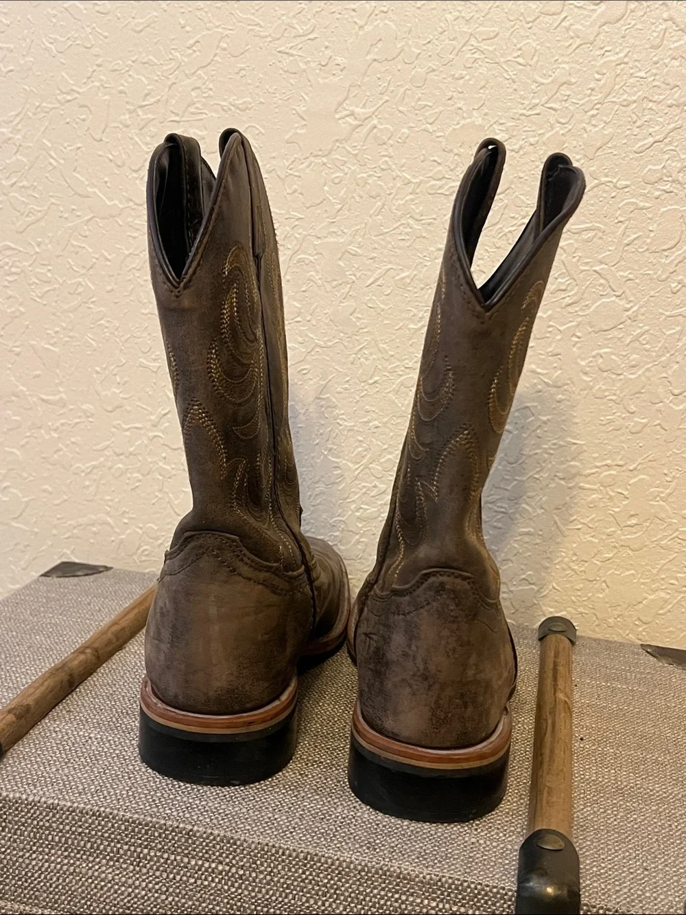 SMOKEY MOUNTAIN Boys Western Boots Style 3850Y Size 4.5 Brown